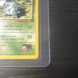 Giovanni’s Nidoran 75/132 1st Edition Gym Challenge WOTC Vintage Pokemon - Image 5