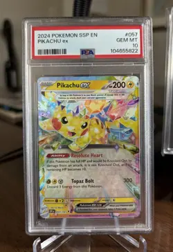 2024 Pokemon SSP En-Surging Sparks #057 Pikachu EX - Image 1