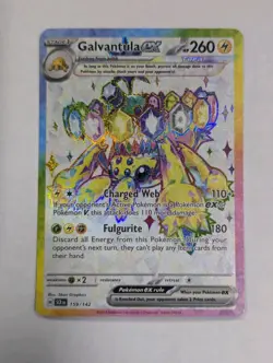 Galvantula ex 159/142 Sv07: Stellar Crown Holo Pokemon TCG NM - Image 1