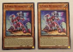 Yu-Gi-Oh S-Force Retroactive Super Rare 1st edition BACH-EN017 -- 2 card lot - Image 1