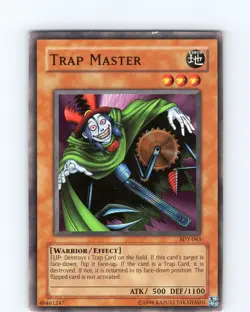Yu-Gi-Oh TCG Trap Master SDY-043 Unlimited Regular Common Card Played LP - Image 1