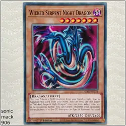 Wicked Serpent Night Dragon - ALIN-EN031 - Common 1st Edition Yugioh - Image 1