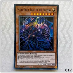 Maha Vailo, Light of the Heavens - BLVO-EN024 - Super Rare 1st Edition Yugioh - Image 1