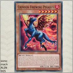 Crimson Firewing Pegasus - ALIN-EN032 - Common 1st Edition Yugioh - Image 1