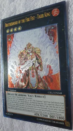 Yugioh 1x Brotherhood of the Fire Fist - Tiger King CBLZ-EN048 Ultimate 1st Nm - Image 5