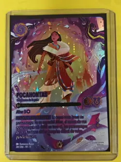CARTE DISNEY LORCANA POCAHONTAS 241/204 ICONIQUE GIVRESORT CHAPITRE 11 FR RARE - Image 1