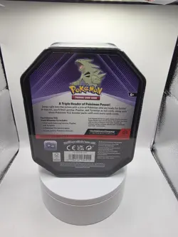 Pokemon TCG 2024 Tyranitar Metal Tin with 3 Foil Cards 3 Boosters & Online Code - Image 3