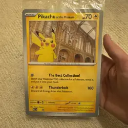 Pokemon Pikachu at the Museum Oversize Promo Jumbo card - Sealed - Image 1