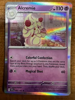 Pokemon TCG - Alcremie Holo Rare SV07: Stellar Crown 065/142 NM - Image 1