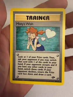 2000 Pokemon - Misty’s Wish Trainer Non-Holo Rare - Gym Challenge 108/132 - WOTC - Image 2