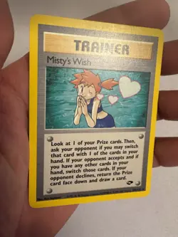 2000 Pokemon - Misty’s Wish Trainer Non-Holo Rare - Gym Challenge 108/132 - WOTC - Image 3