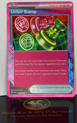 Unfair Stamp 165/167 ACE SPEC Rare – Twilight Masquerade - Pokemon TCG NM - Image 1