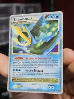 Pokemon TCG Empoleon LV.X DP11 Holo 2008 Diamond & Pearl Black Star Promo HP/DMG - Image 2