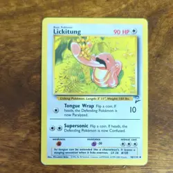 Pokemon TCG Lickitung Base Set 2 48/130 Regular Unlimited Uncommon - Image 1