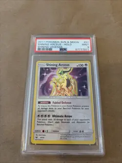 Pokemon TCG Shining Arceus Shining Legends Holo Rare Card 57/73 PSA 9 Mint - Image 1