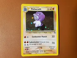 Poliwrath 9/75 Holo Rare Pokemon TCG LP Pokemon TCG Card English Neo Discovery - Image 1