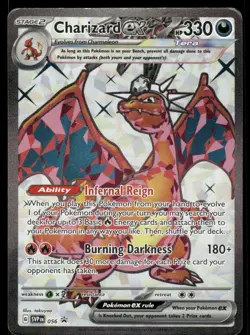Pokemon Cards Charizard ex 056 Scarlet & Violet Promo LP - Image 1