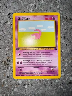 Pokemon TCG Cards 1st Edition Slowpoke 55/62 Fossil NM-M - Image 3
