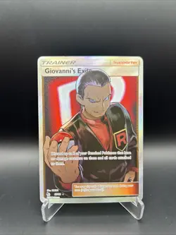 Pokemon Giovanni's Exile 67/68 Full Art Hidden Fates - Image 1