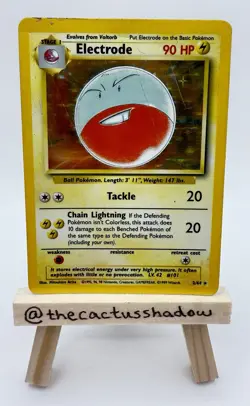 Pokemon TCG Electrode Jungle 2/64 Holo Rare Unlimited NO SYMBOL ERROR - HP - Image 1