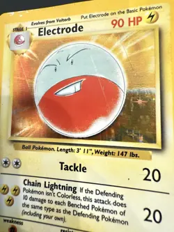 Pokemon TCG Electrode Jungle 2/64 Holo Rare Unlimited NO SYMBOL ERROR - HP - Image 4