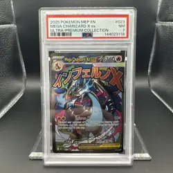 2025 Pokemon Mega Evolution UPC Promo Mega Charizard #023 EN Graded PSA 7 - Image 1