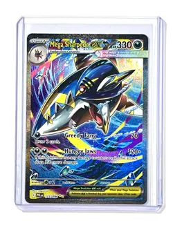 Mega Sharpedo ex 127/094 Phantasmal Flames Special Illustration Rare Pokemon TCG - Image 4