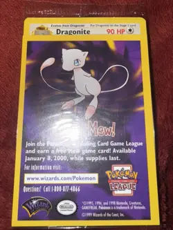 Dragonite Pokemon Black Star Promo WB Promo Sealed (Mew Filler) - Image 1