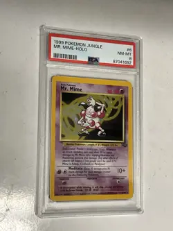 1999 Pokemon Jungle Mr. Mime 06/64 Jungle Holo PSA 8 NEAR MINT - Image 1
