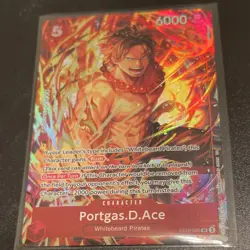 Portgas D. Ace ST15-005 Holo Character Card 6000 Power 5 Cost One Piece CCG - Image 1