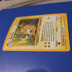 Pokemon TCG Raichu Fossil Holo Rare Card 14/62 Lp - Image 2