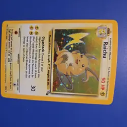 Pokemon TCG Raichu Fossil Holo Rare Card 14/62 Lp - Image 4