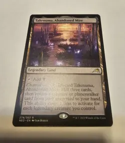 MTG Magic The Gathering Takenuma Abandoned Mire Kamigawa Neon Dynasty LP - Image 1