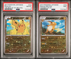 Pokemon PSA 8 9 Set Pikachu Raichu Mirror - 029/171 030/171 Best Of XY Japanese - Image 1