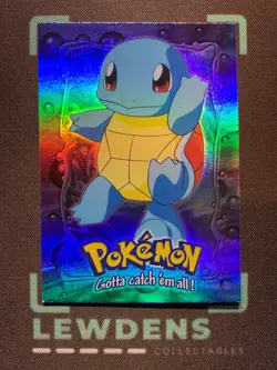 Squirtle #07 E7 Rainbow Holo 1st Print Topps Pokemon The First Movie - Blue Logo - Image 1