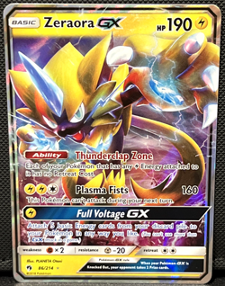 Zeraora GX 86/214 Full Art Holo - Sun & Moon - Lost Thunder - NM - Pokemon TCG - Image 1