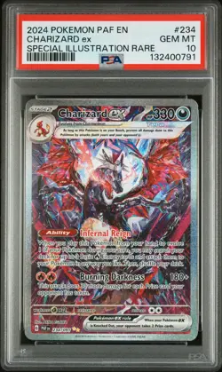 POKEMON CARDS PALDEAN FATES CHARIZARD EX #234 234/091 SIR PSA 10 GEM MINT - Image 1