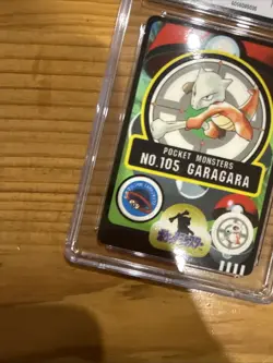 CGC MINT 9 Pokemon Japanese Marowak Sealdass No. 105 Sticker Bandai 1997 Part 1 - Image 5