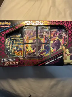 Pokemon TCG Crown Zenith Morpeko V-Union Premium Playmat Collection Box - Image 1