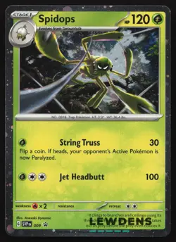 Spidops - SVP 009 - Cosmos Holo Promo - SV Black Star Promo - Pokemon Card - Image 1