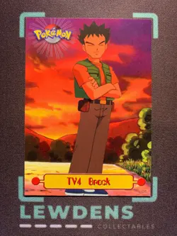Brock TV4 - 1st Print Pokemon Topps Series 1 - TV Animation - Blue Logo UK - Image 1
