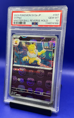 2023 Hypno Master Ball Reverse Holo 097/165 Japanese Pokemon 151 PSA 10 Gem Mint - Image 3