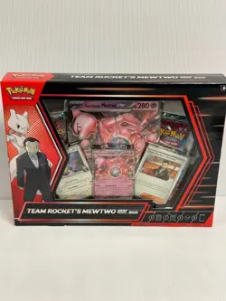 Pokemon TCG TEAM ROCKET'S MEWTO EX Box Destined Rivals Paradox Rift Journey - Image 1