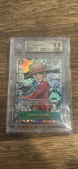 2025 One Piece Carrying On His Will Monkey D Luffy Manga Alt Art OP13-118 - Image 1