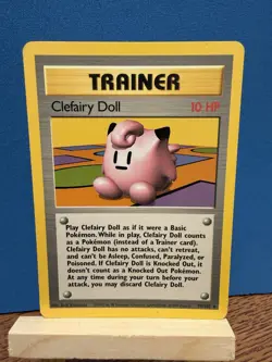 Pokemon TCG Clefairy Doll Base Set, Regular Card 070/102 WOTC - Image 1