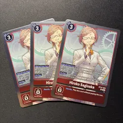 Hiroko Sagisaka BT24-083 Playset Time Stranger Digimon Card Game x3 - Image 1
