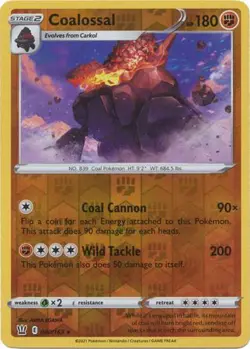 Coalossal 80/163 Reverse Holo | Battle Styles | Pokemon Card - Image 1