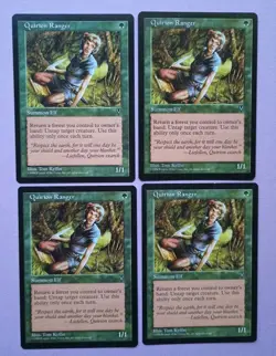 Magic the Gathering MTG Visions QUIRION RANGER X 4 VLP/EX C 1997 PLAYSET! - Image 1