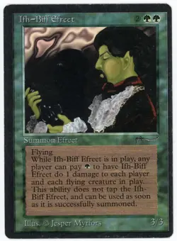 MTG Ifh-Biff Efreet, Arabian Nights, Heavily Played, English - Image 1