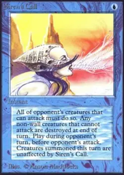 MTG Siren's Call, Unlimited, Lightly Played, English - Image 1
